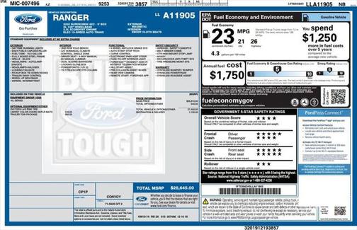 2020 Ford Ranger XL