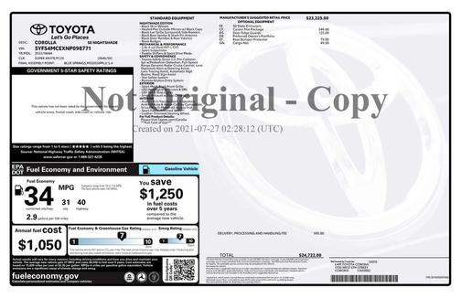 2022 Toyota Corolla SE