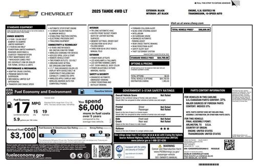 2025 Chevrolet Tahoe LT