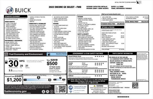 2022 Buick Encore GX Select