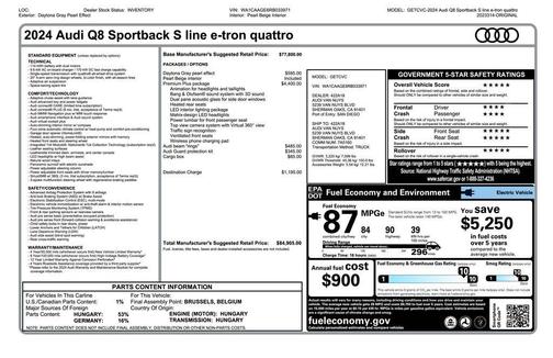 2024 Audi Q8 e-tron Premium Plus