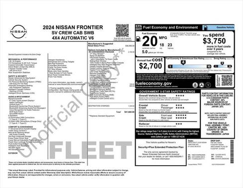 2024 Nissan Frontier SV