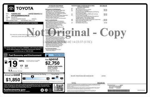 2022 Toyota Tundra Limited