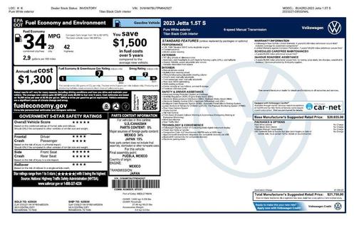 2023 Volkswagen Jetta 1.5T S