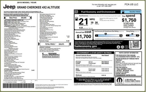 2018 Jeep Grand Cherokee Altitude