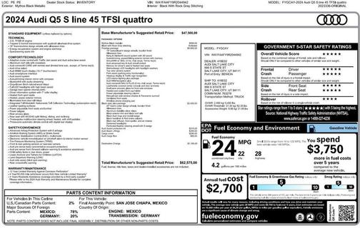 2024 Audi Q5 45 S line Prestige