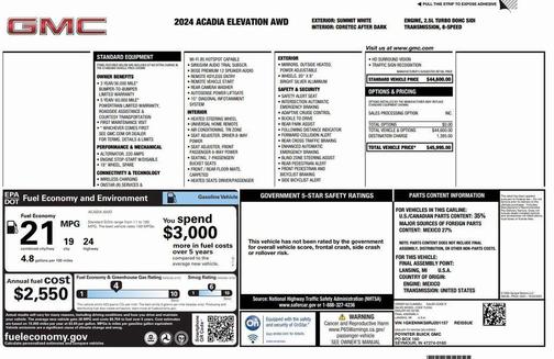 2024 GMC Acadia AWD Elevation