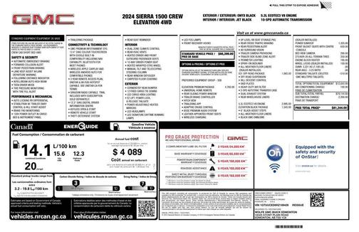 Onyx Black 2024 GMC Sierra 1500 Elevation