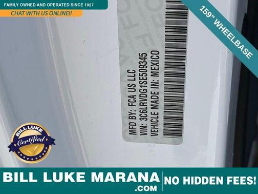 2025 RAM ProMaster 2500 Tradesman