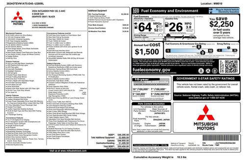 2024 Mitsubishi Outlander PHEV SEL