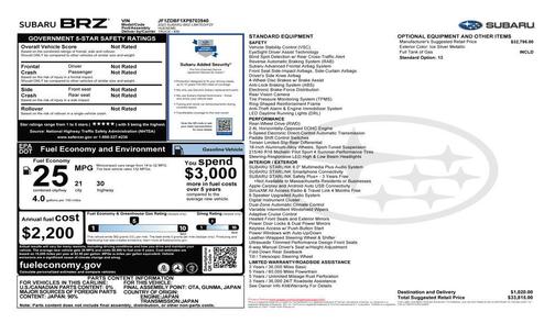 2023 Subaru BRZ Limited