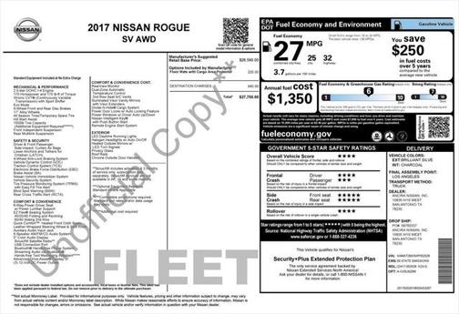 2017 Nissan Rogue SV