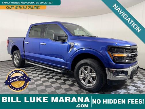 Blue 2024 Ford F-150 XLT