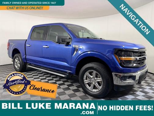 Blue 2024 Ford F-150 XLT