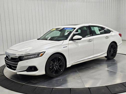 Platinum White Pearl 2021 Honda Accord Hybrid Touring