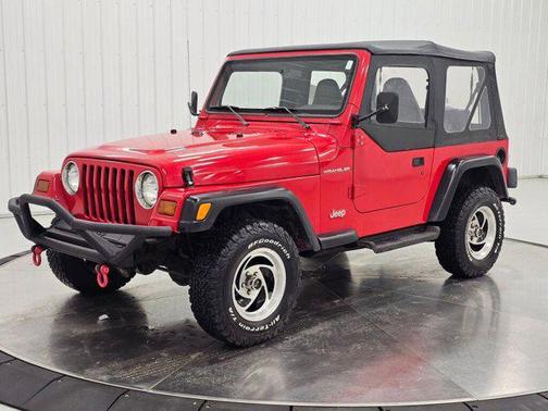 Flame Red 1997 Jeep Wrangler SE