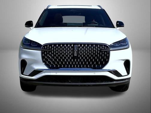 pristine white metallic tri-coat 2026 Lincoln Aviator Reserve AWD