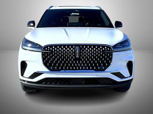 pristine white metallic tri-coat 2026 Lincoln Aviator Reserve AWD