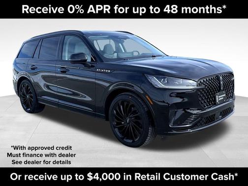 Infinite Black Metallic Clearcoat 2026 Lincoln Aviator Reserve AWD