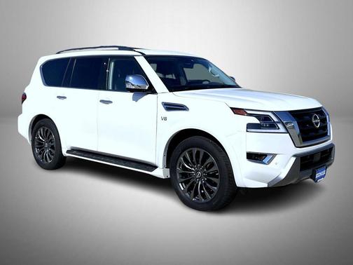 Aspen White TriCoat Pearl 2022 Nissan Armada Platinum 4WD