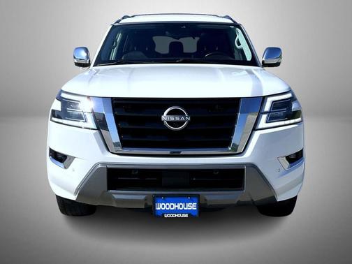 Aspen White TriCoat Pearl 2022 Nissan Armada Platinum 4WD