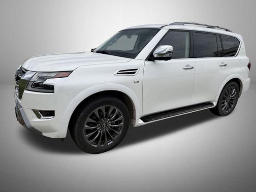 Aspen White TriCoat Pearl 2022 Nissan Armada Platinum 4WD