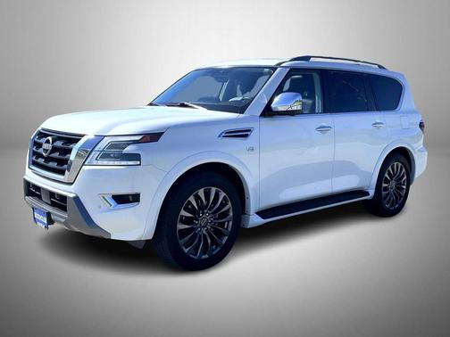 Aspen White TriCoat Pearl 2022 Nissan Armada Platinum 4WD