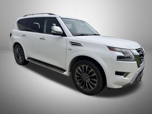 Aspen White TriCoat Pearl 2022 Nissan Armada Platinum 4WD