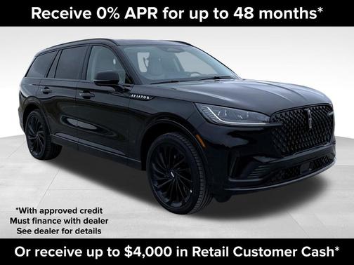 Infinite Black Metallic Clearcoat 2026 Lincoln Aviator Reserve AWD