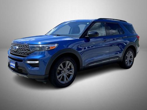 Atlas Blue Metallic 2023 Ford Explorer XLT