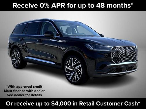 Infinite Black Metallic Clearcoat 2026 Lincoln Aviator Reserve AWD