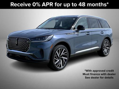Whisper Blue Metallic Clearcoat 2026 Lincoln Aviator Reserve AWD