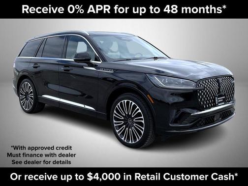 Infinite Black Metallic Clearcoat 2026 Lincoln Aviator Black Label AWD