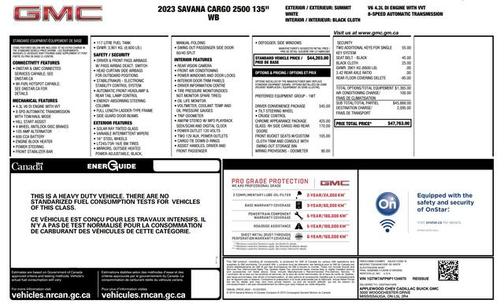 2023 GMC Savana 2500 Work Van