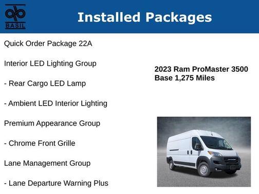 2023 RAM ProMaster 3500 Base