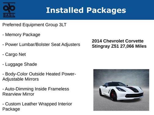2014 Chevrolet Corvette Stingray Z51