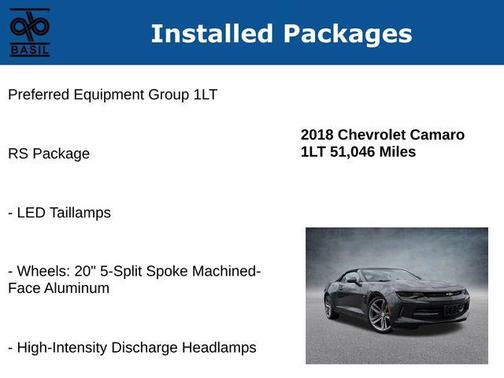 2018 Chevrolet Camaro 1LT