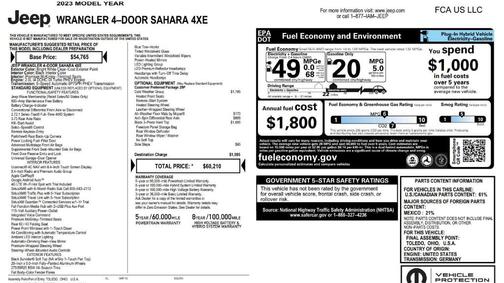 2023 Jeep Wrangler 4xe Sahara