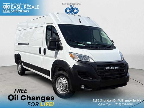 Bright White Clearcoat 2025 RAM ProMaster 3500 High Roof