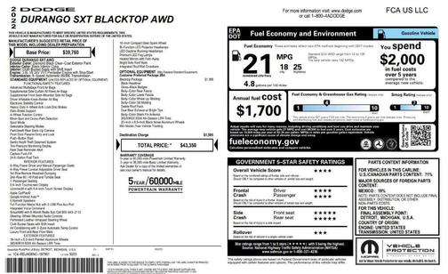 2022 Dodge Durango SXT