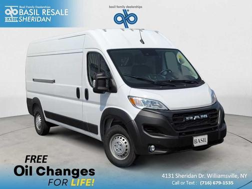 Bright White Clearcoat 2025 RAM ProMaster 2500 High Roof