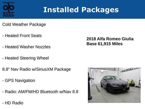 2018 Alfa Romeo Giulia Base