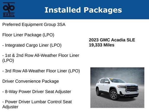 2023 GMC Acadia SLE