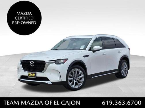 Rhodium White Metallic 2024 Mazda CX-90 Premium Plus