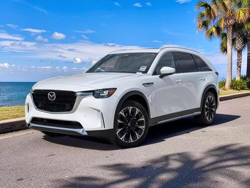 Rhodium White Metallic 2024 Mazda CX-90 PHEV Premium Plus