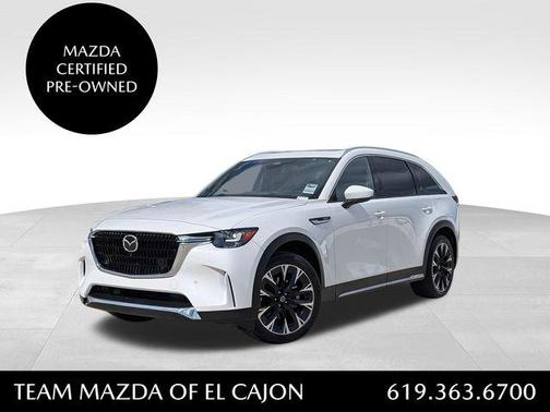 Rhodium White Metallic 2024 Mazda CX-90 PHEV Premium Plus