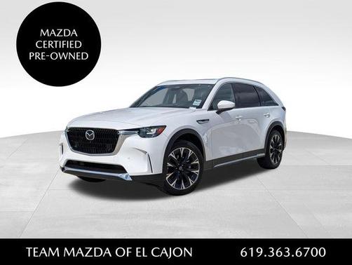 Rhodium White Metallic 2024 Mazda CX-90 PHEV Premium Plus