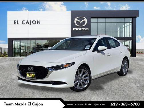 Snowflake White Pearl 2026 Mazda Mazda3 FWD w/Preferred Package