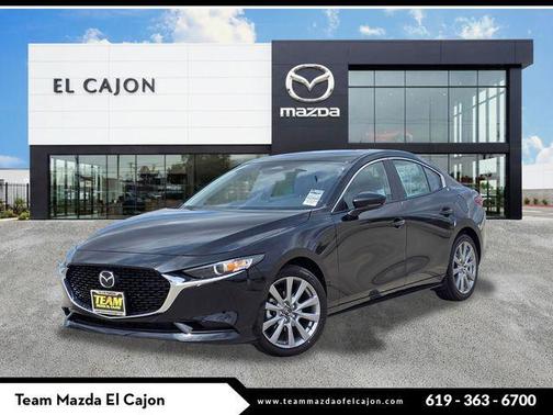 Jet Black Mica 2026 Mazda Mazda3 FWD w/Preferred Package