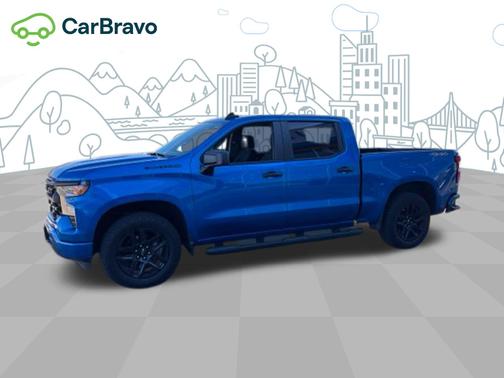 Glacier Blue Metallic 2024 Chevrolet Silverado 1500 Custom